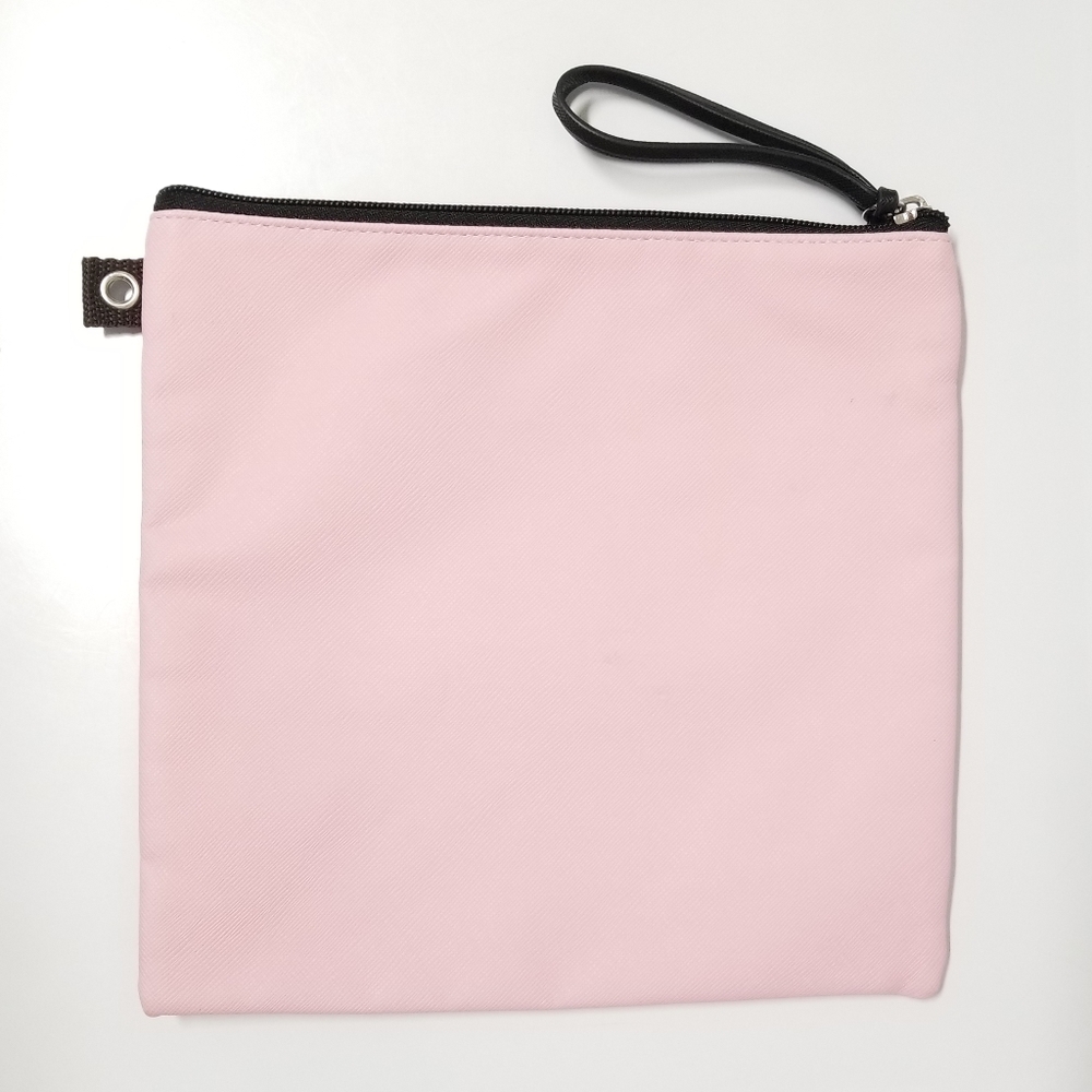 Henri Bendel Pink Vintage 9¼"x9¼" Square Accessory Pouch RARE - Picture 5 of 9